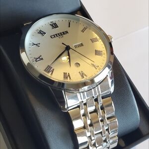 Citizen Silver Watch with Roman Numerals